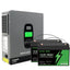 DATOUBOSS 24V 3.3kW 2.56kWh Solar Home Storage Backup Off Grid Kit 100Ah LiFePO4 (2x12V100Ah, EVE cells) + 3300W Hybrid Inverter, 150A MPPT, Pure Sine Wave, On Grid,24V DC to 220/230V AC, BMS Protection, for RV & Home Solar Systems. - Xdatou | Rechargeable Lifepo4 Batteries Voltage Converters Inverter