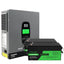 DATOUBOSS 24V 3.3kW 7.68kWh Solar Home Storage Backup Off Grid Kit 300Ah LiFePO4 (2x12V300Ah) + 3300W Hybrid Inverter 150A MPPT Pure Sine Wave, 24V DC to 220/230V AC, BMS Protection System, for RV Solar Home System - Xdatou | Rechargeable Lifepo4 Batteries Voltage Converters Inverter