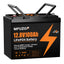 MFUZOP 12V 100Ah LiFePO4 battery with 100A BMS, 6000 deep cycles. up to 4S4P, for RVs, boats, trailers, and homes.