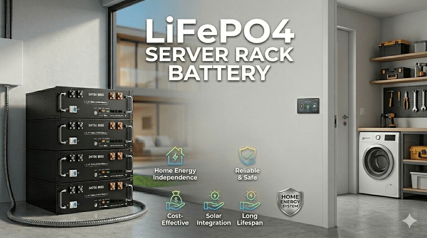 LiFePO4 Server Rack Battery: Is It the Better Personal Energy Storage for Private Users? - Xdatou Lifepo4 Battery