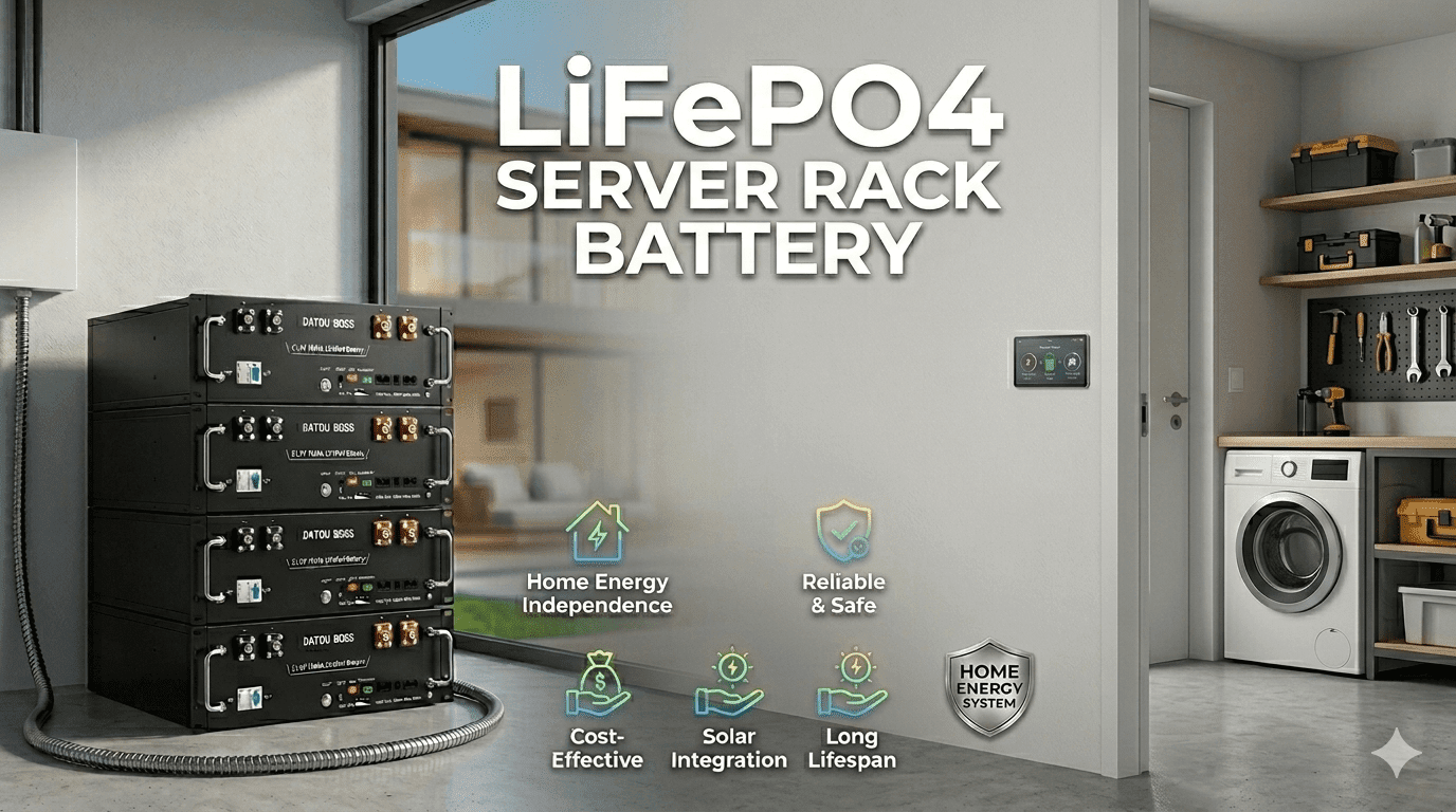 LiFePO4 Server Rack Battery: Is It the Better Personal Energy Storage for Private Users? - Xdatou | Rechargeable Lifepo4 Batteries Voltage Converters Inverter