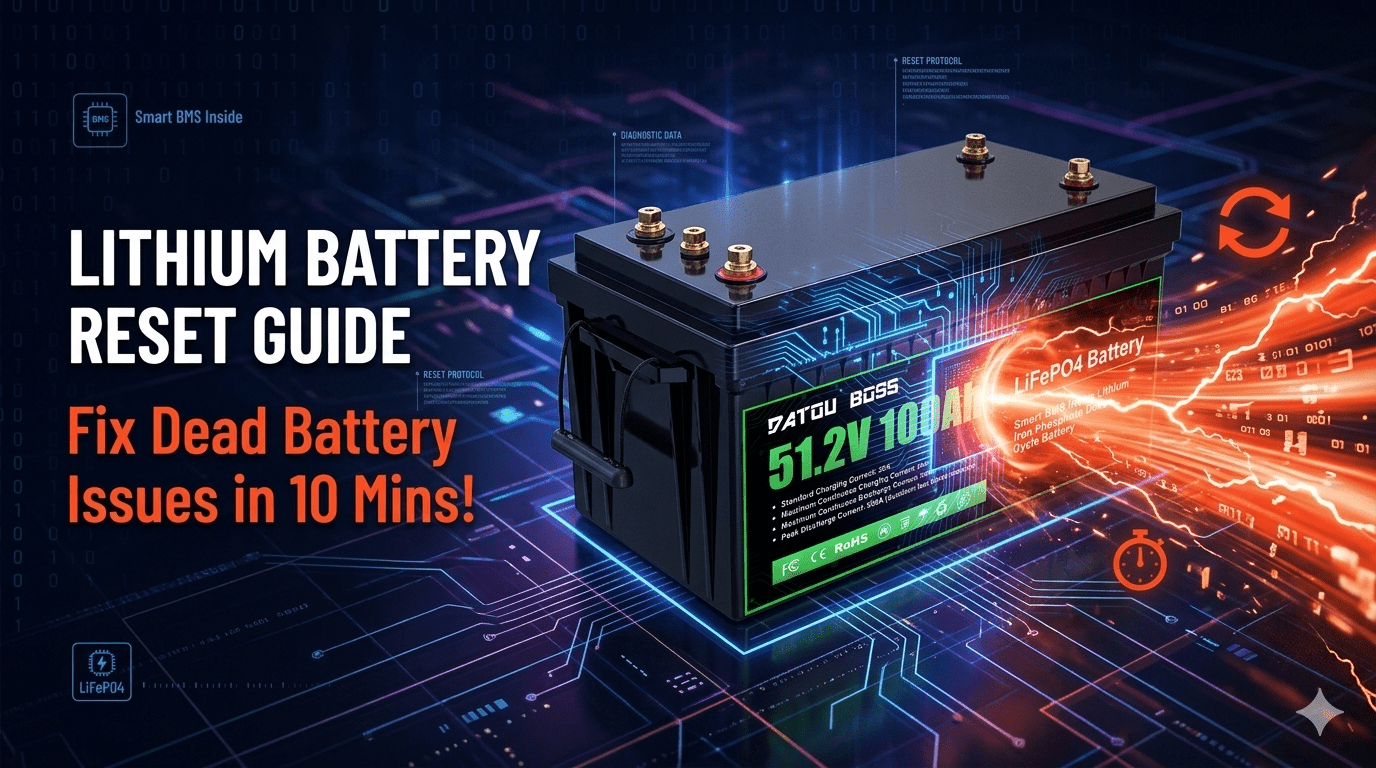 lithium Battery Reset Guide | Fix Dead Battery Issues in 10 Mins! - Xdatou | Rechargeable Lifepo4 Batteries Voltage Converters Inverter