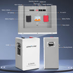 GRNPVRE 24V 314Ah LiFePO4 Solar Battery, 8kWh Energy Storage with 150A BMS & Mobile Bluetooth Control for Home & Off-Grid Systems(Comes with Bluetooth app)