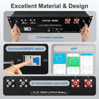 DATOUBOSS 51.2V 100Ah LiFePO4 battery with 200A BMS, designed for 6000+ deep cycle use. for solar system energy systems.