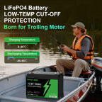 DATOUBOSS 12V 100Ah LiFePO4 Lithium Battery, EVE battery cells with 100A BMS, 6000+Deep Cycle，for RV Car home solar system