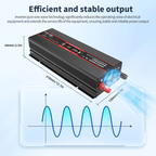 DATOUBOSS 12V 100Ah LiFePO4 Battery with 100A BMS and 1200W Pure Sine Wave Inverter 12V to 230V, 2500W Peak Power, USB, LED Display, EU Socket for RV, Home Backup and Outdoor Camping - Xdatou | Rechargeable Lifepo4 Batteries Voltage Converters Inverter