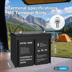 DATOUBOSS 12V 100Ah LiFePO4 Battery with 100A BMS Deep Cycle Battery for RV Solar Home System - Xdatou