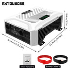 DATOUBOSS Power Duo: 3000W Pure Sine Wave Inverter 12V to 230V & 12V 200Ah LiFePO4 Battery. for RV, solar, off-grid systems.
