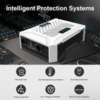 DATOUBOSS 12V 300Ah LiFePO4 Battery with 200A BMS Deep Cycle + 3000W Pure Sine Wave Inverter with 6000W Peak Power, Intelligent Detection & LCD Display, 2 EU Sockets for Off - Grid Living, RV Adventures, Solar Systems, and Emergency Power Solutions - Xdatou | Rechargeable Lifepo4 Batteries Voltage Converters Inverter