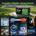 DATOUBOSS 12V 324Ah LiFePO4 Battery | 200A Smart BMS | Bluetooth & Low-Temp Protection | 15000 Cycles for RV, Solar - Xdatou