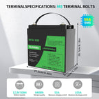 DATOUBOSS 12V 50Ah LiFePO4 Lithium Battery 50A BMS. use in RVs, solar, and home  energy storage solution.