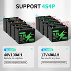 DATOUBOSS 12V–230V Hybrid Inverter 1800W & 1.28kWh 100Ah LiFePO4 battery. for RV, home backup, and off-grid use.