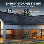 DATOUBOSS 1800W Hybrid Inverter and 12V 100Ah LiFePO4 battery (EVE Cells). for RV, home backup, off-grid use.