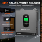 DATOUBOSS 1800W Hybrid Inverter and 12V 100Ah LiFePO4 battery (EVE Cells). for RV, home backup, off-grid use.
