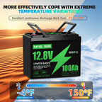 DATOUBOSS 12V–230V Hybrid Inverter 1800W & 1.28kWh 100Ah LiFePO4 battery. for RV, home backup, and off-grid use.