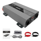DATOUBOSS 2000W Pure Sine Wave Inverter with 4000W peak power, 12V-230V, with EU sockets, USB ports,  for home, cars, trucks.