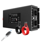 DATOUBOSS 2000W Pure Sine Wave Inverter, 12V to 230V, Peak Power 4000W, with remote control for Car home RV outdoor etc
