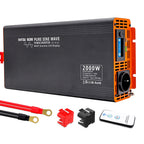 DATOUBOSS 2000W Pure Sine Wave Inverter, 24V to 230V, Peak Power 4000W, with Screen Type C and USB Port for RV Car Home etc