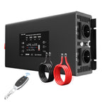 DATOUBOSS 2000W Pure Sine Wave Inverter, 24V to 230V, Peak Power 4000W, Remote Control, for RV home car and motorhome etc