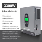 DATOUBOSS 24V 3.3kW 2.56kWh Solar Home Storage Backup Off Grid Kit 100Ah LiFePO4 (2x12V100Ah) + 3300W Hybrid Inverter 150A MPPT Pure Sine Wave, On Grid, 24V DC to 220/230V AC, BMS Protection System, for RV Solar Home System - Xdatou | Rechargeable Lifepo4 Batteries Voltage Converters Inverter