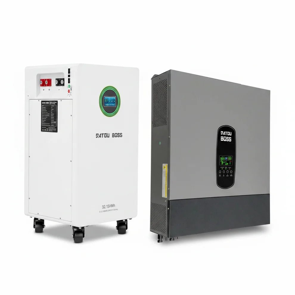 DATOUBOSS 48V 11kW Hybrid Solar Inverter + 32kWh 628Ah LiFePO4 Battery (300A BMS), 150A MPPT, 27A PV Input for Home Energy Storage & Off-Grid Systems - Xdatou | Rechargeable Lifepo4 Batteries Voltage Converters Inverter Main image