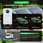 DATOUBOSS 48V 314Ah LiFePO4 battery with 200A BMS, 48V 11KW hybrid inverter with 150A MPPT. for solar system, storage energy.