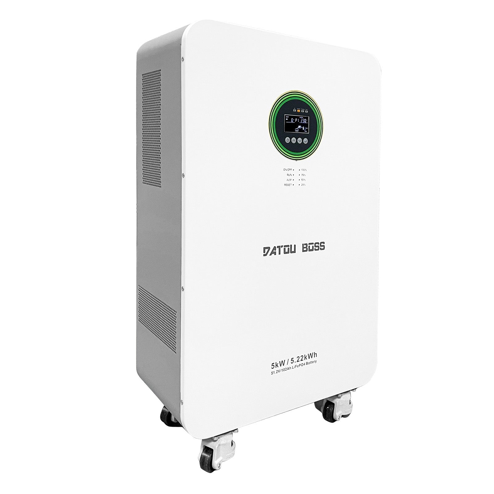 DATOUBOSS 48V 5000W Hybrid Inverter + 102Ah LiFePO4 Battery Portable Power Supply for large - capacity solar energy storage