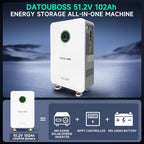 DATOUBOSS AIO System, 48V 5000W Hybrid Inverter + 102Ah LiFePO4 Battery Portable Power Supply for offgrid