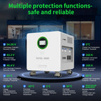 DATOUBOSS All in One System, 48V 6000W Hybrid Inverter + 314Ah LiFePO4 Battery Portable Power Supply for off-grid System