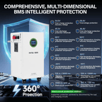 DATOUBOSS 48V 628Ah LiFePO4 Battery, 32kWh Solar Energy Storage System with 300A BMS, Metal Case with Wheels for Home Energy Storage, Solar, RV & Off-Grid Backup Power - Xdatou | Rechargeable Lifepo4 Batteries Voltage Converters Inverter