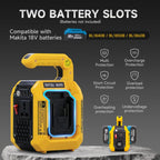 DATOUBOSS 500W Portable Mul-Function Inverter, Mul AC/DC outputs, dual battery slots, 500lm LED. - Xdatou | Rechargeable Lifepo4 Batteries Voltage Converters Inverter