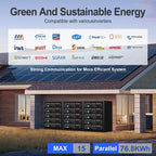 DATOUBOSS 11kW 48V Hybrid Inverter + 48v 100Ah LiFePO4 Rack Battery Kit, for Solar Energy Storage, Home Power Systems