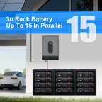 DATOUBOSS 11kW 48V Hybrid Inverter + 48v 100Ah LiFePO4 Rack Battery Kit, for Solar Energy Storage, Home Power Systems