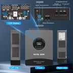 DATOUBOSS 6200W hybrid inverter with 120A MPPT, 48V to 230V, Pure Sine Wave Inverter, BMS protection. for off-grid.