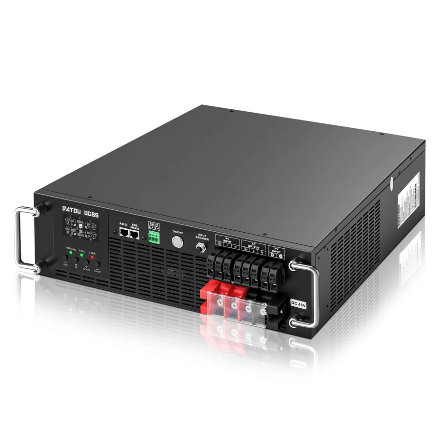 DATOUBOSS 6200W Pure Sine Wave Solar Hybrid Inverter, 48VDC to 230VAC, 120A MPPT, 8500W PV Input, 3U Rack Mount, Built-in UPS Function, Battery-Free Operation, 27A PV Input, BMS Communication, Anti-Backflow Protection, Off-Grid & Grid-Connected Compatible - Xdatou | Rechargeable Lifepo4 Batteries Voltage Converters Inverter