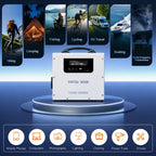 DATOUBOSS Power Station: 1000W Hybrid Inverter +2009wh Capacity LiFePO4 Battery