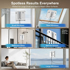 DATOUBOSS Smart Window Cleaning Robot with App & Remote Control, 200ml Water Tank, Powerful Suction, AI Navigation, Ultrasonic Dual Spray System for Glass, Mirrors & Tiles - Xdatou | Rechargeable Lifepo4 Batteries Voltage Converters Inverter