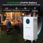 GRNPVRE 48V 314Ah LiFePO4 Battery Power Supply, 200A BMS, for Solar Energy Storage Systems - Xdatou | Rechargeable Lifepo4 Batteries Voltage Converters Inverter