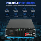 GRNPVRE 6200W 3U Rack Pure Sine Wave Solar Hybrid Inverter, 48VDC to 230VAC, 120A MPPT, 8500W PV Input, Built-in UPS Function, Battery-Free Operation, 27A PV Input, BMS Communication, Anti-Backflow Protection, Off-Grid & Grid-Connected Compatible - Xdatou | Rechargeable Lifepo4 Batteries Voltage Converters Inverter