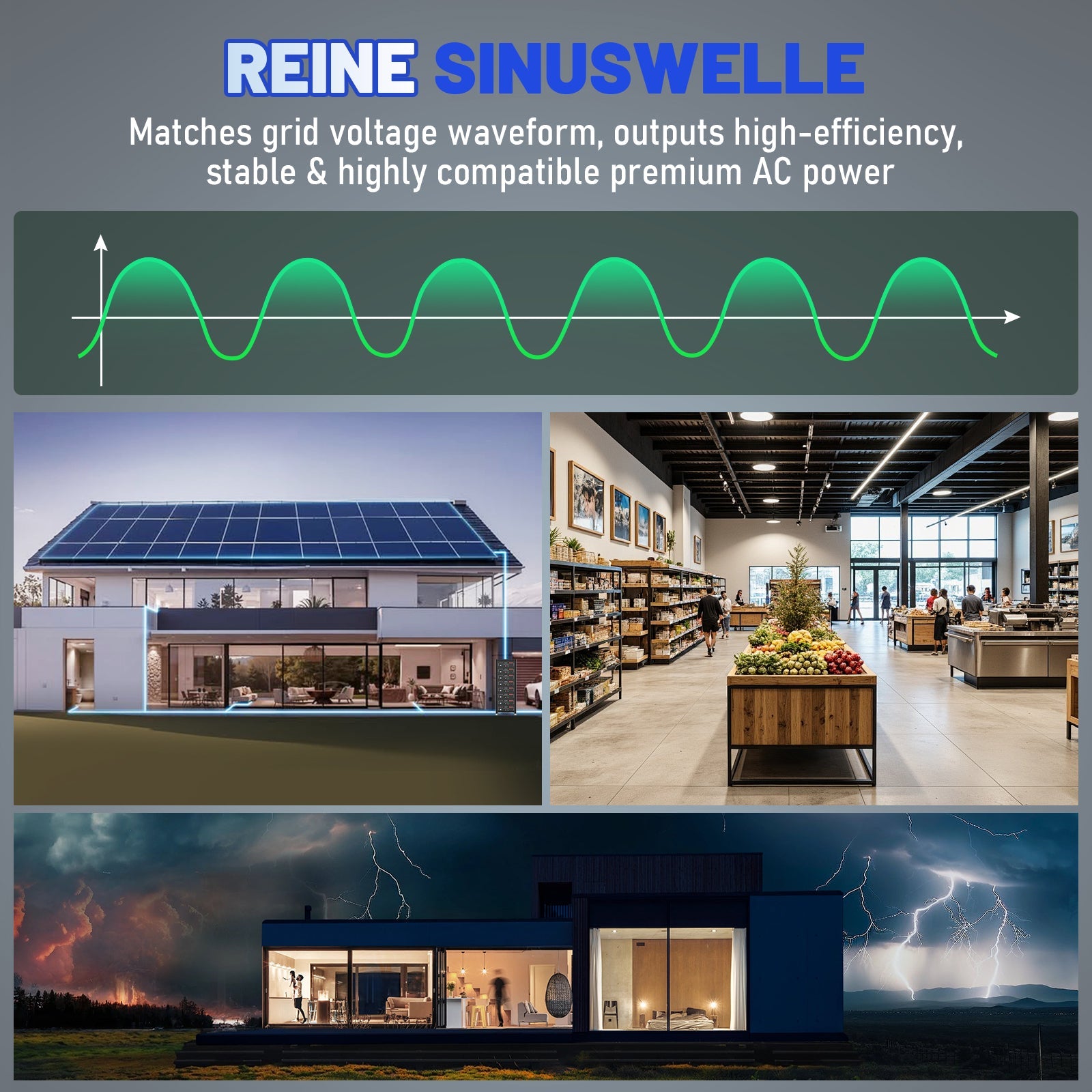 GRNPVRE 6200W 3U Rack Pure Sine Wave Solar Hybrid Inverter, 48VDC to 230VAC, 120A MPPT, 8500W PV Input, Built-in UPS Function, Battery-Free Operation, 27A PV Input, BMS Communication, Anti-Backflow Protection, Off-Grid & Grid-Connected Compatible - Xdatou | Rechargeable Lifepo4 Batteries Voltage Converters Inverter