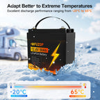 MFUZOP 12V 50Ah LiFePO4 Lithium Battery 12V 50Ah LiFePO4 Lithium Battery with 50A BMS Deep Cycle Battery for RV Solar Home System - Xdatou | Rechargeable Lifepo4 Batteries Voltage Converters Inverter