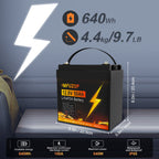 MFUZOP 12V 50Ah LiFePO4 Lithium Battery 12V 50Ah LiFePO4 Lithium Battery with 50A BMS Deep Cycle Battery for RV Solar Home System - Xdatou | Rechargeable Lifepo4 Batteries Voltage Converters Inverter