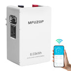 MFUZOP 24V 314Ah LiFePO4 Solar Battery, 8kWh Energy Storage with 150A BMS for Home & Off-Grid - Xdatou | Rechargeable Lifepo4 Batteries Voltage Converters Inverter